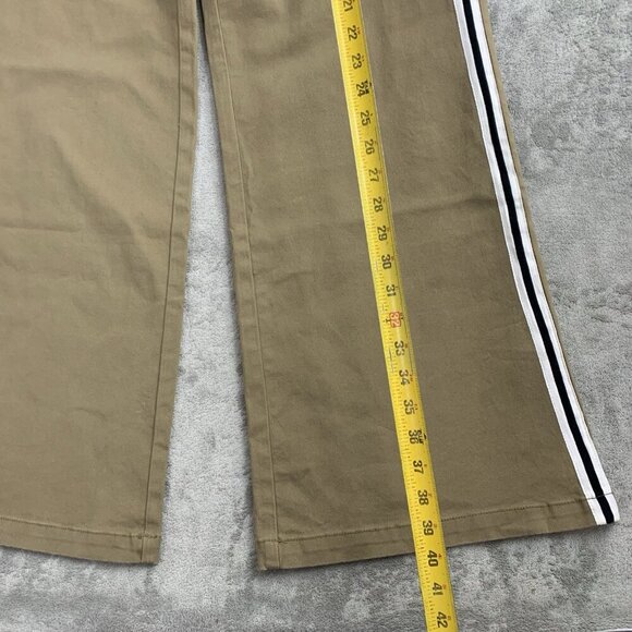 dELiA’s by Dolls Kill Pant Women XL Khaki Chasing Pavements Wide Leg Y2K Grunge - Picture 5 of 16